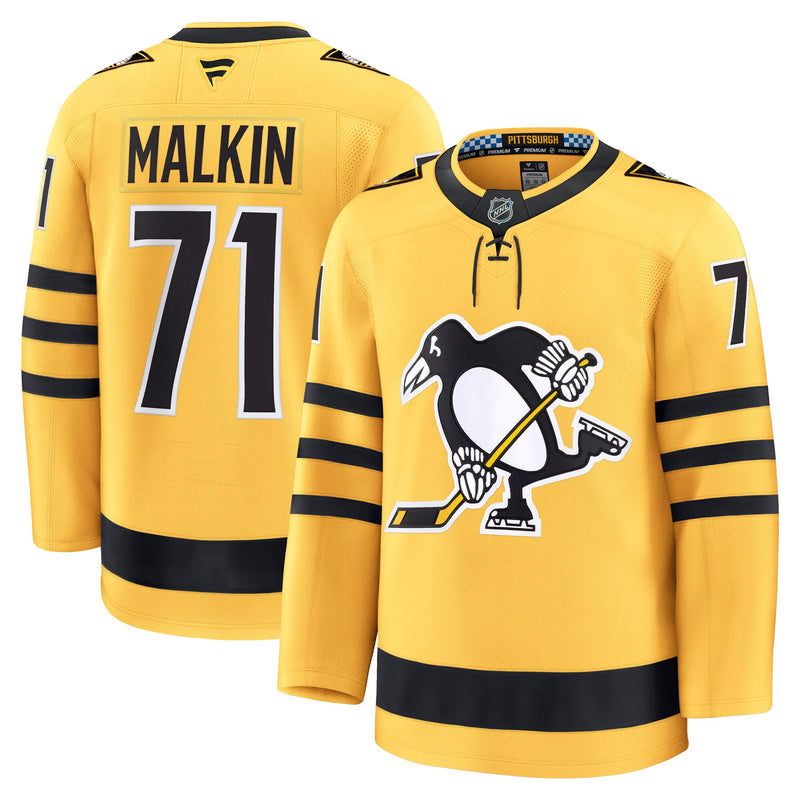 Pittsburgh Penguins Evgeni Malkin Gold Alternate Premium Player Jersey