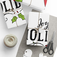 Whimsical Holiday Art Present Wrap, Retro Christmas Gift Wrapping Paper, Festive Seasonal Wrap Paper, Vintage Christmas Present Packaging