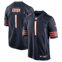 Chicago Bears Number 1 Groom Navy Game Jersey