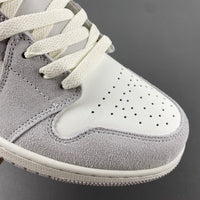 Mid Top Sneakers, White Gray Colorway, Lace Up Design, Casual Gift for Sneaker Fans