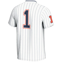 #1 Illinois Fighting Illini Lightweight Softball Jersey - White
