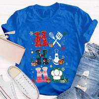 Lunch Lady Snowflake Holiday T-Shirt, School Lunch Lady Christmas Shirt, Cafeteria Staff Xmas Tee, Adorable Lunch Lady Christmas Present