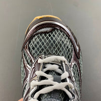 Low Top Sneakers, Gray Black Colorway, Lace Up Design, Casual Gift for Sneaker Fans