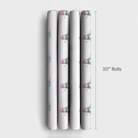Pink Beanie Winter Gift Wrap, Watercolor Snowman Wrapping Paper, Adorable Christmas Holiday Paper, Snowman Present Wrap, Festive Wrapping Paper