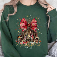 The Greatest Present of All Sweater, Nativity Christmas Sweatshirt, Christian Faith Holiday Crewneck, Religious Christmas Pullover, Faith Present