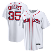 Boston Red Sox Garrett Crochet White Home Replica Jersey