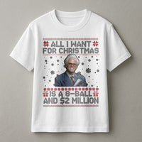 Humorous Holiday Quote Shirt, 8-Ball and 2 Million Christmas T-Shirt, Hilarious Xmas Graphic Tee, Retro Meme Xmas Shirt, Humorous Present for Him