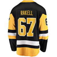 Pittsburgh Penguins Rickard Rakell Black Home Breakaway Player Jersey