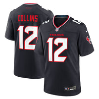 Houston Texans Nico Collins Navy Game Jersey