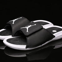 Slides, White Black Colorway, Slip On Design, Casual Gift for Shoe Lovers