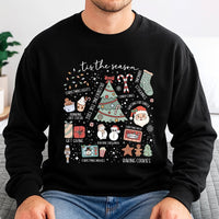 Retro Holiday Crewneck, Tis the Season Christmas Sweatshirt, Adorable Winter Graphic Sweater, Comfy Christmas Sweatshirt, Holiday Season Pullover