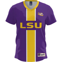 LSU Tigers Lightweight Soccer Fashion Jersey - Purple
