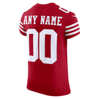 San Francisco 49ers Scarlet Elite Custom Jersey