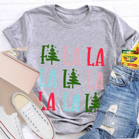 Fa La La Christmas Tree Shirt, Fa La La La Christmas Tree T-Shirt, Festive Holiday Tree Graphic Tee, Adorable Christmas Tree Tee, Xmas Present
