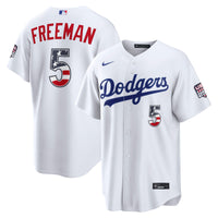 Fourth of July Los Angeles Dodgers Freddie Freeman White USA 250 Stadium Jersey