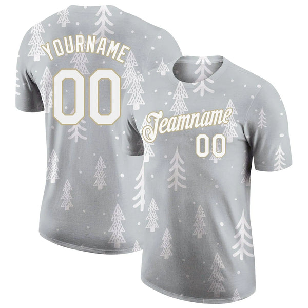 Holiday Athletic Shirt, Custom Christmas Performance T-Shirt, Personalized Name and Number Sports Tee, Festive Workout Shirt,