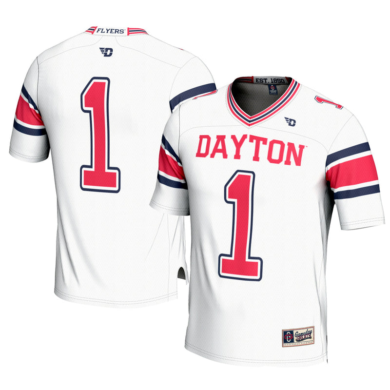 #1 Dayton Flyers Football Jersey - White