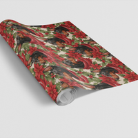 Holiday Gift Wrap Roll, Silent Sentinel Christmas Wrapping Paper, Winter Scene Wrapping Paper, Festive Christmas Gift Wrap