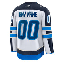 Winnipeg Jets White Away Premium Custom Jersey