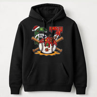 Santa Hat Baseball Player Hoodie, Number 67 Baseball Christmas Hoodie, Festive Holiday Sports Hoodie, Baseball Fan Hooded Sweatshirt Present