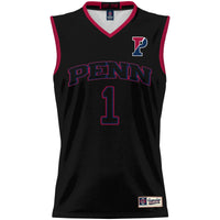 #1 Pennsylvania Quakers Lightweight Basketball Jersey - Black