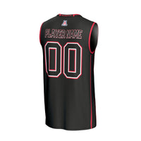 Arizona Wildcats Lightweight Collegiate Basketball NIL Pick-A-Player Fashion Jersey - Black