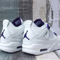 Sneakers, White Purple Colorway, Lace Up Design, Casual Gift for Sneaker Fans
