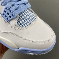 Low Top Sneakers, White Blue Colorway, Lace Up Design, Casual Gift for Sneaker Fans