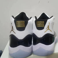 Sneakers, White Black Gold Colorway, Lace Up Design, Casual Gift for Sneaker Fans