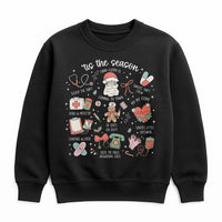 Humorous Medical Holiday Icons Crewneck, Nurse Christmas Sweatshirt, RN Hospital Staff Xmas Sweater, Healthcare Worker Holiday Pullover