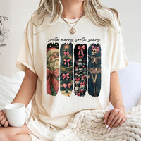 Retro Spooky Holiday Shirt, Sorta Merry Sorta Scary Christmas T-Shirt, Halloween Christmas Graphic Tee, Festive Creepy T-Shirt, Holiday Present