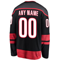 Carolina Hurricanes Black Home Breakaway Custom Jersey