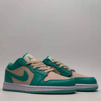 Low Top Sneakers, Blue Green Colorway, Lace Up Design, Casual Gift for Sneaker Fans