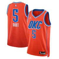 Oklahoma City Thunder Statement Edition Swingman Jersey - Orange - Luguentz Dort