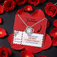 Pet Lover CZ Pendant Necklace, Dog Mom Love Knot Necklace, Fur Mama Love Knot Necklace, Meaningful Christmas Birthday Present for Dog Mom
