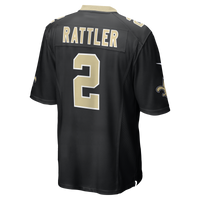 New Orleans Saints Spencer Rattler Black Team Game Jersey