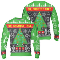 Periodic Table Science Ugly Holiday Sweater, Oh Chemist Tree Christmas Sweatshirt, Chemistry Teacher Xmas Pullover, Geeky Science Crewneck