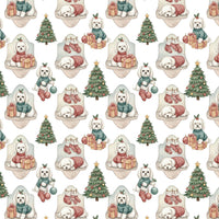 Holiday Sweater Dog Gift Wrap, Maltese Dog Christmas Wrapping Paper, Festive Maltese Wrapping Paper, Maltese Dog Lover Holiday Gift Wrap