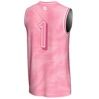 #1 Illinois State Redbirds Lightweight Basketball Fashion Jersey - Pink