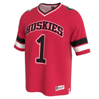 Northern Illinois Huskies Lightweight Collegiate Football Fashion Jersey - Cardinal