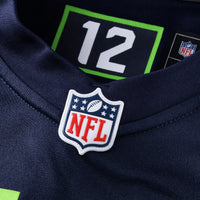 Seattle Seahawks Jason Myers College Navy Game Jersey