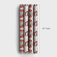 Vintage Christmas Poker Gift Wrap, Santa Playing Poker Wrapping Paper, Humorous Gambler Wrapping Paper, Casino Card Player Holiday Gift Wrap