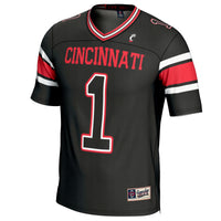 #1 Cincinnati Bearcats Lightweight Football Fashion Jersey - Black