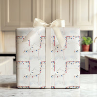 Watercolor Net Gift Wrap, Hockey Goal Christmas Wrapping Paper, Ice Hockey Lights Christmas Wrapping Paper, Sports Gift Wrap Roll