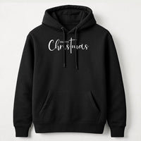 Christian Holiday Graphic Sweatshirt, Merry Christmas Cross Hoodie, Faith Based Scripture Pullover, Religious Xmas Hooded Sweater