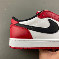 Low Top Sneakers, White Red Colorway, Lace Up Design, Casual Gift for Sneaker Fans