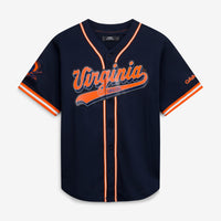 Navy Virginia Cavaliers Mesh Full-Button Replica Baseball Jersey