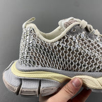 Running Shoes, Off White Gray Colorway, Lace Up Design, Casual Gift for Shoe Lovers