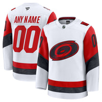 Carolina Hurricanes White Away Premium Custom Jersey