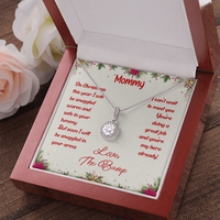 Eternal Hope Pendant Necklace, Christmas Necklace for New Mom, White Gold Over Stainless Steel Jewelry, First Christmas from the Bump Present